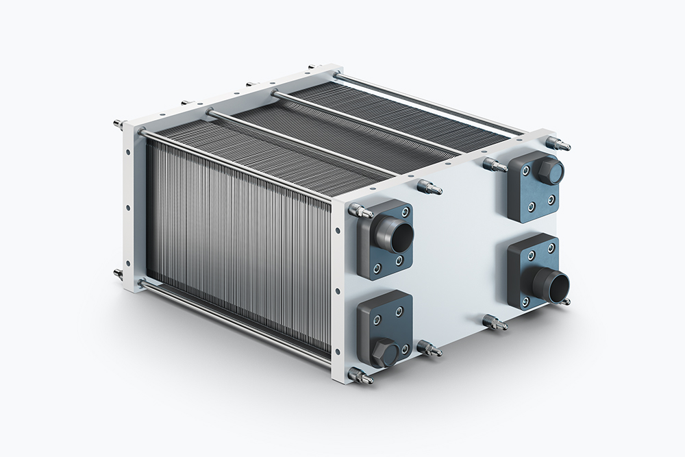 Brennstoffzellenstack in dem Silikon-Dichtstoffe und -Klebstoffe von Wevo zum Einsatz kommen.