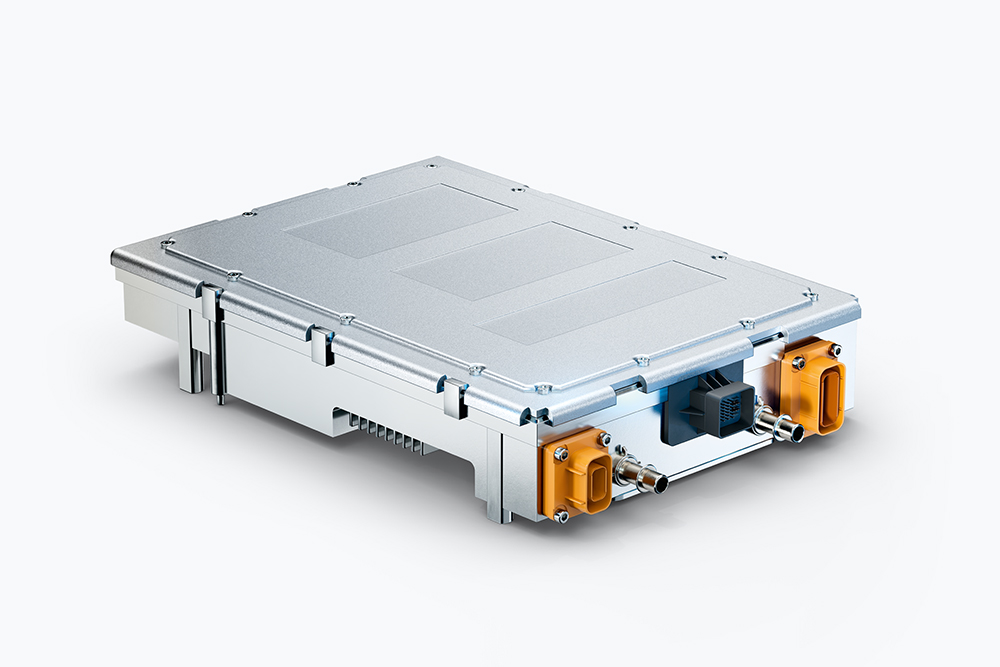 Mit Wevo-Materialien hergestellter On-Board-Charger.